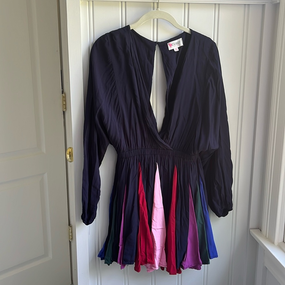 Navy mini dress